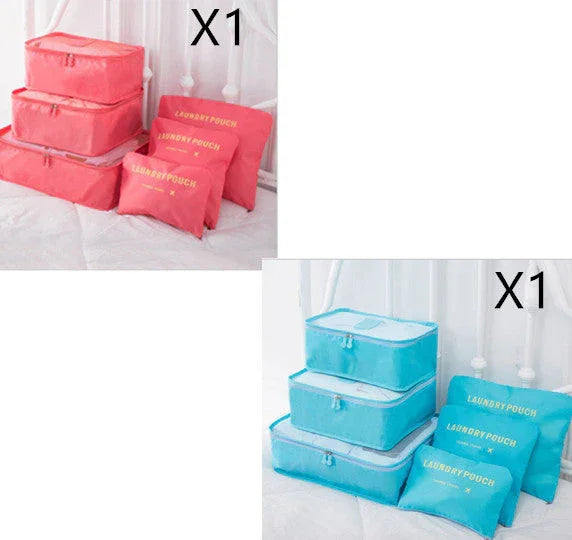 6 PCS Travel Storage Bag Set for Clothes Tidy Organizer EX-STOCK Canada