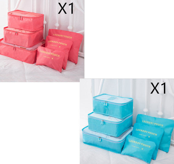 6 PCS Travel Storage Bag Set for Clothes Tidy Organizer EX-STOCK Canada