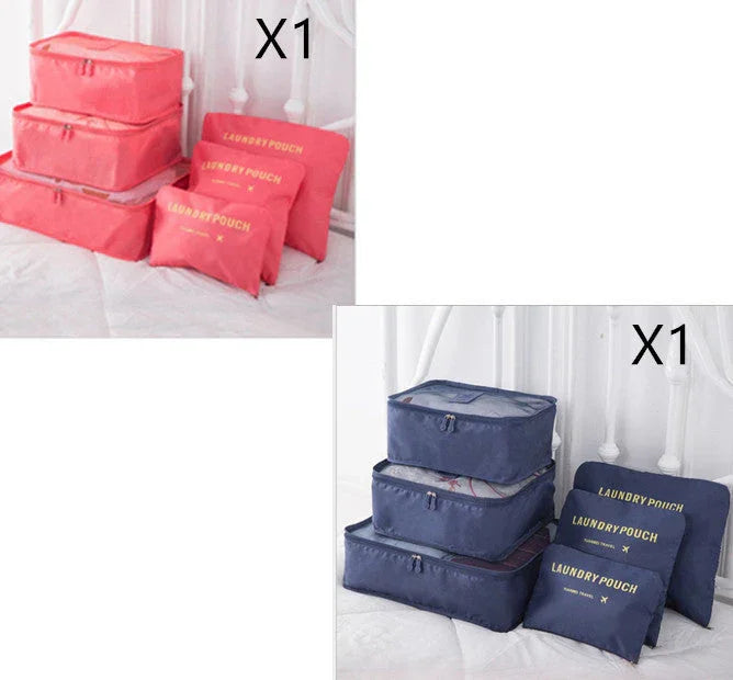 6 PCS Travel Storage Bag Set for Clothes Tidy Organizer EX-STOCK Canada
