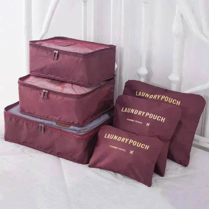 6 Pcs Travel Storage Bag Set For Clothes - EX-STOCK Canada