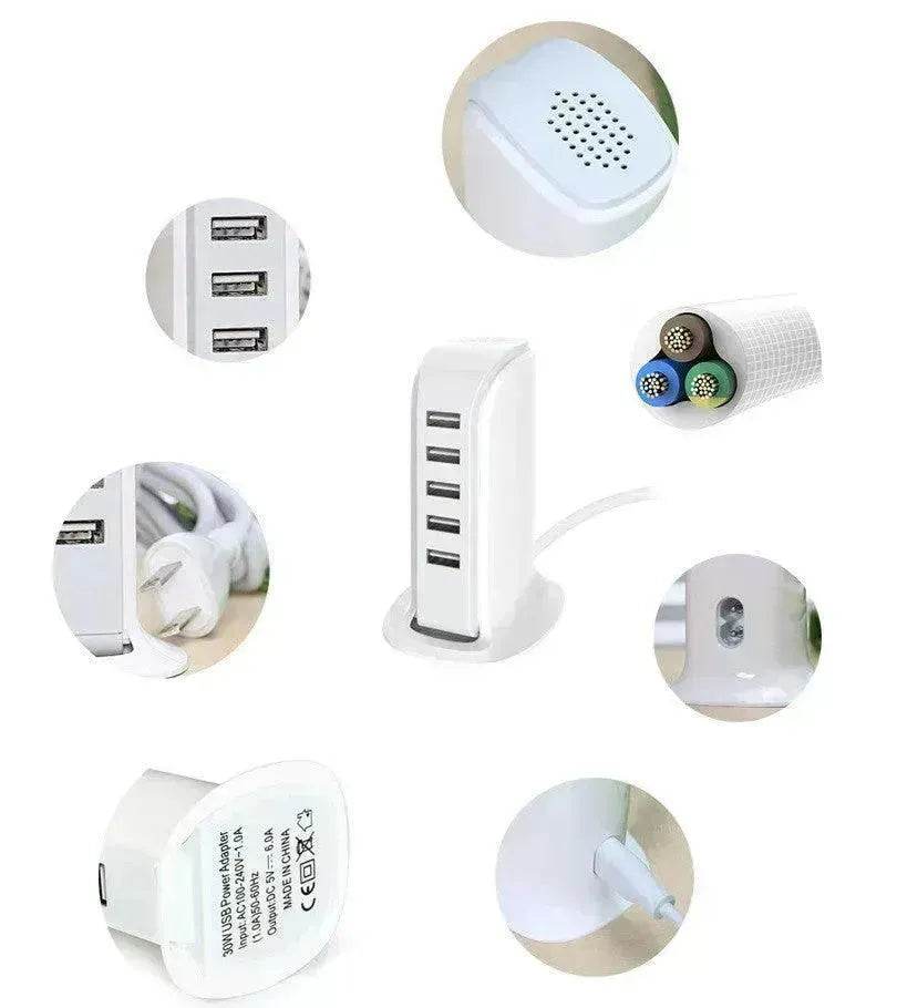 6 Port USB Sailboat Power Strip Charger - EX-STOCK Canada