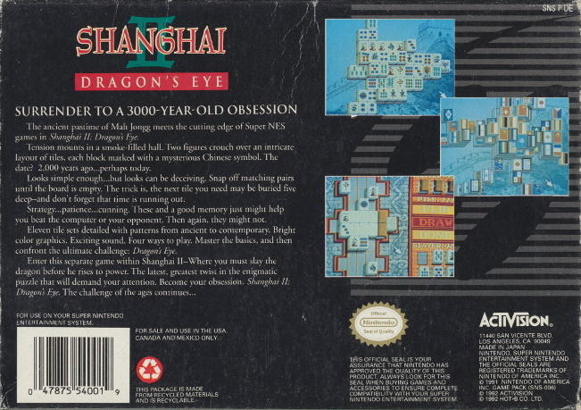 Shanghai II: Dragon's Eye