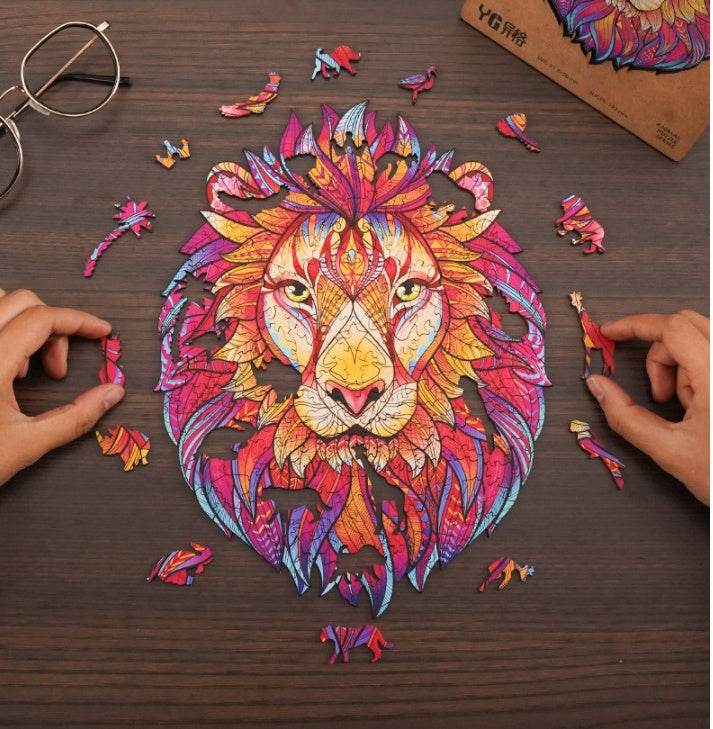 Animal Shaped Wooden Puzzle Play Toy for Kids 14 years above - EX-STOCK Canada