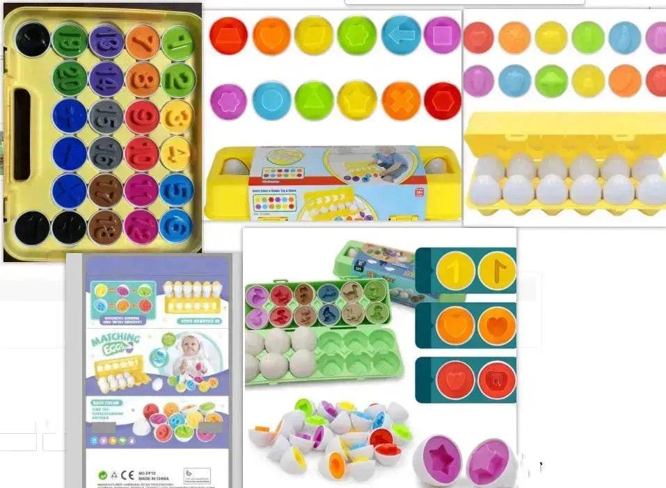 Baby Learning Educational Toy Smart Egg Toy Games Shape Matching Sorters Toys Montessori Eggs Toys For Kids Children - EX-STOCK Canada
