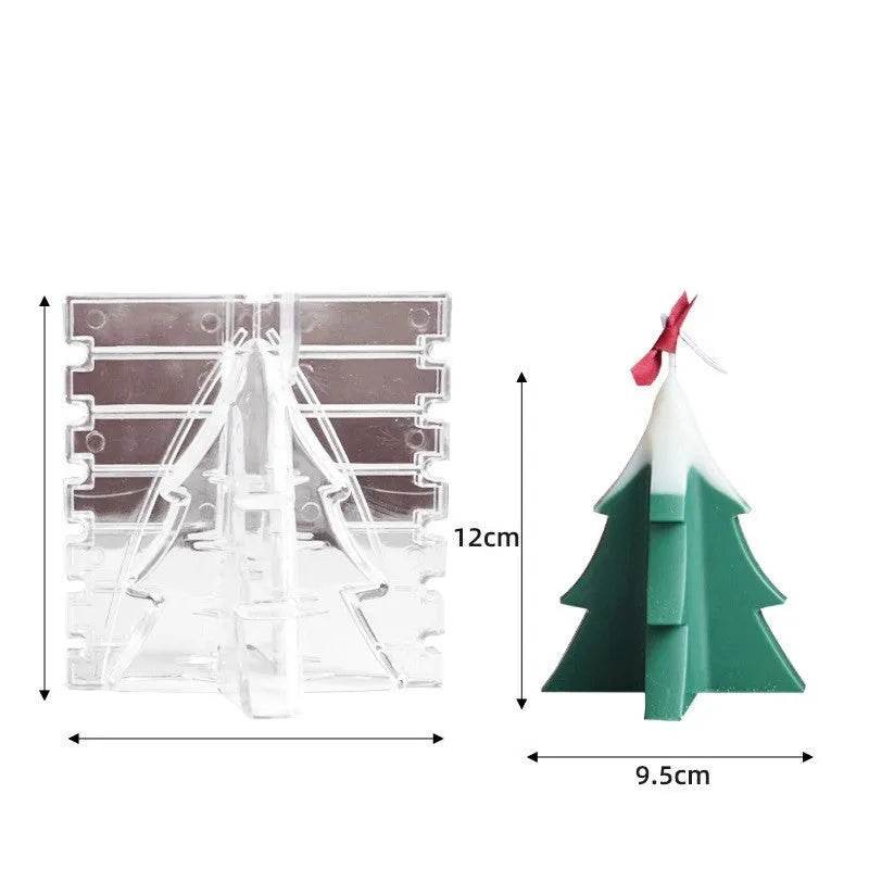 Christmas Tree Silicone Molds For DIY Christmas Creative Atmosphere Decoration Handmade Fragrant Candles - EX-STOCK Canada