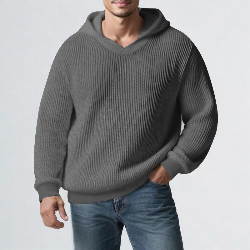 Mens Thickened Hooded Sweater For Winter | EX-STOCK product gallery photo 8