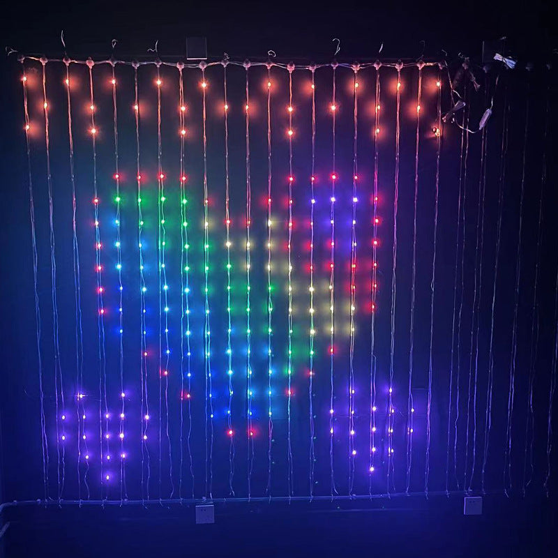 Bluetooth RGB LED Curtain String Lights — product view 8 of 12 | EX-STOCK