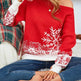 Snowflake Off-the-shoulder Cashmere Christmas Sweater top Women - EX-STOCK Canada