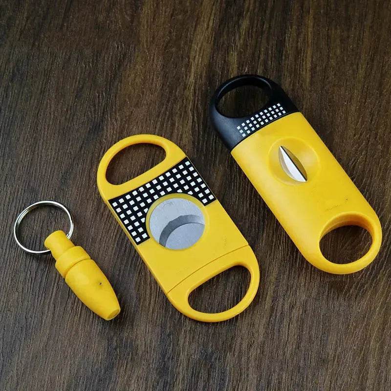 3pcs Cigar Cutter and Punches Set V-Cut Sharp Stainless Steel Scissors - EX-STOCK Canada