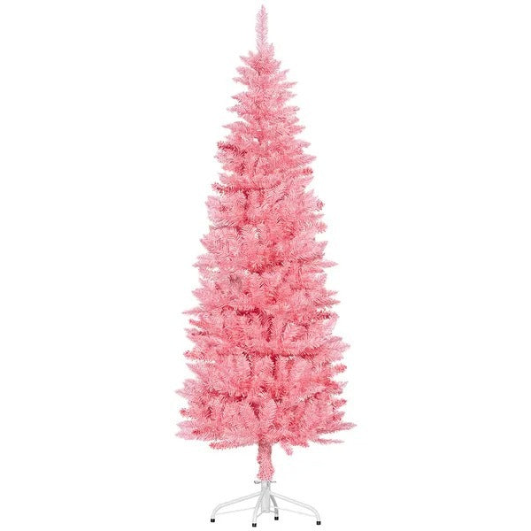 6ft Tall Pencil Artificial Christmas Tree With 479 Branch Tips With Steel Base EX-STOCK Canada