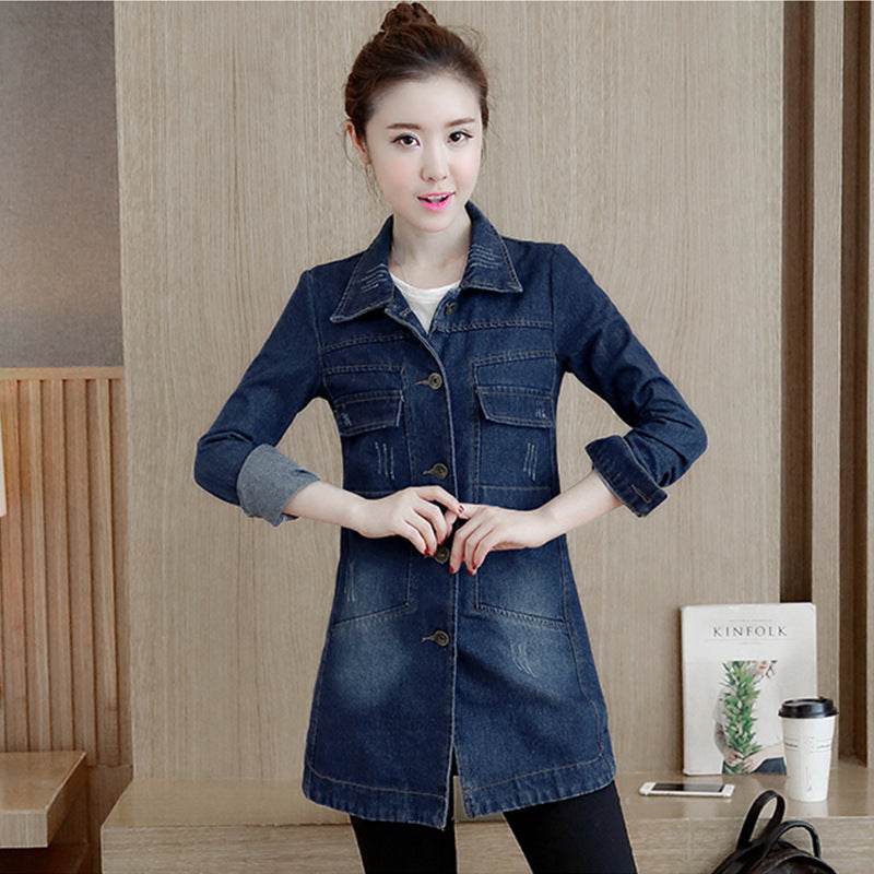 Women Denim Jacket Slim Mid Length EX-STOCK Canada