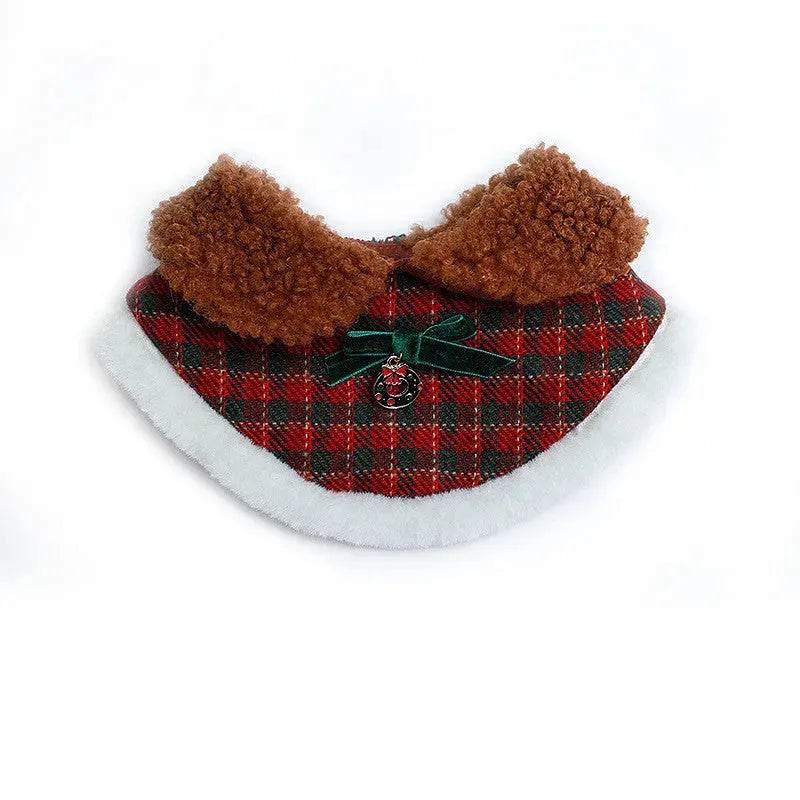 Pet Christmas Cat Hat Bib Dress Up Clothes - EX-STOCK Canada