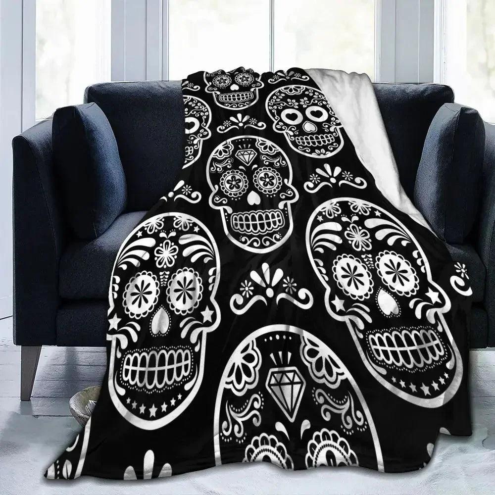Halloween Witch Blanket Flannel Blanket EX-STOCK Canada