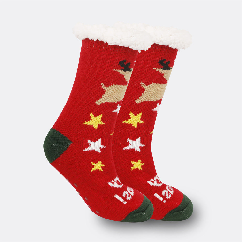 Christmas Women's Thickened Fleece-lined Room Socks EX-STOCK Canada