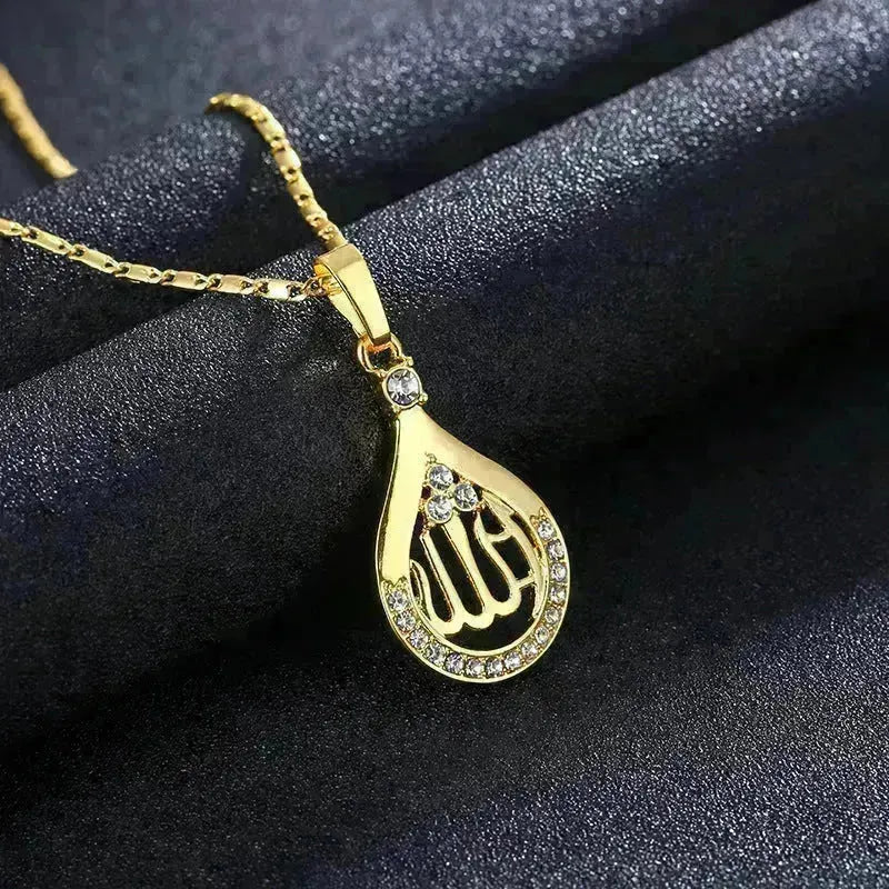 Collier en cuivre créatif au Moyen-Orient en forme de drop pour WPMEN