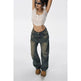 Low rise Distressed Oversized Street style Jean Pant women - EX-STOCK Canada