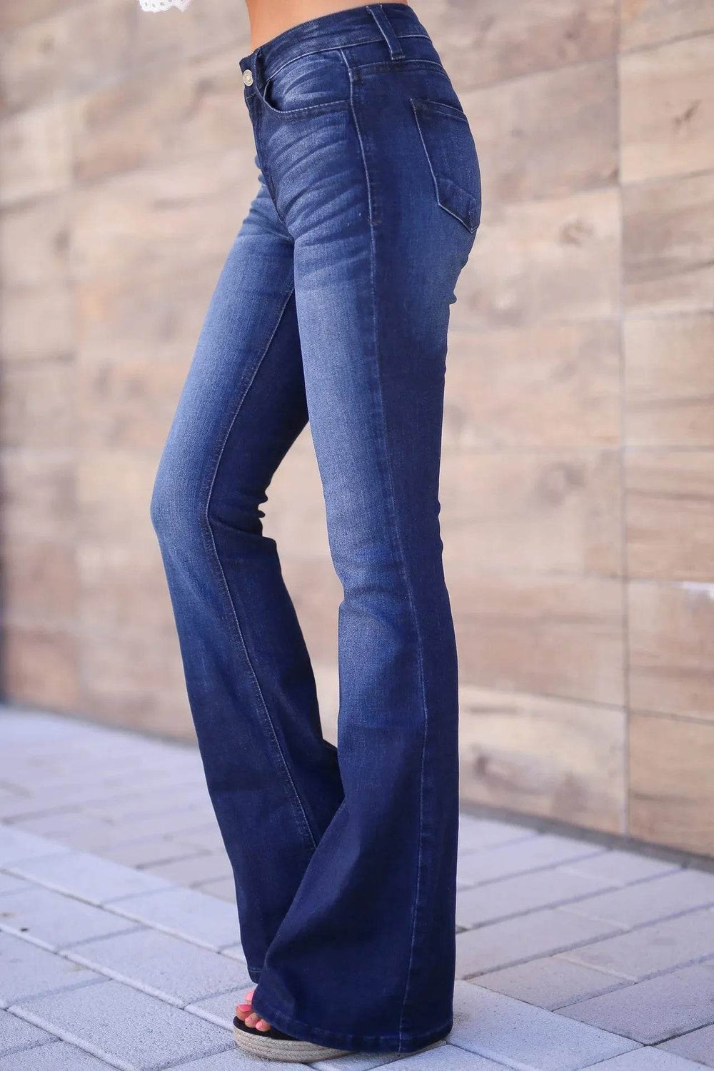 Women's mid-rise trousers bootcut jeans - EX-STOCK Canada