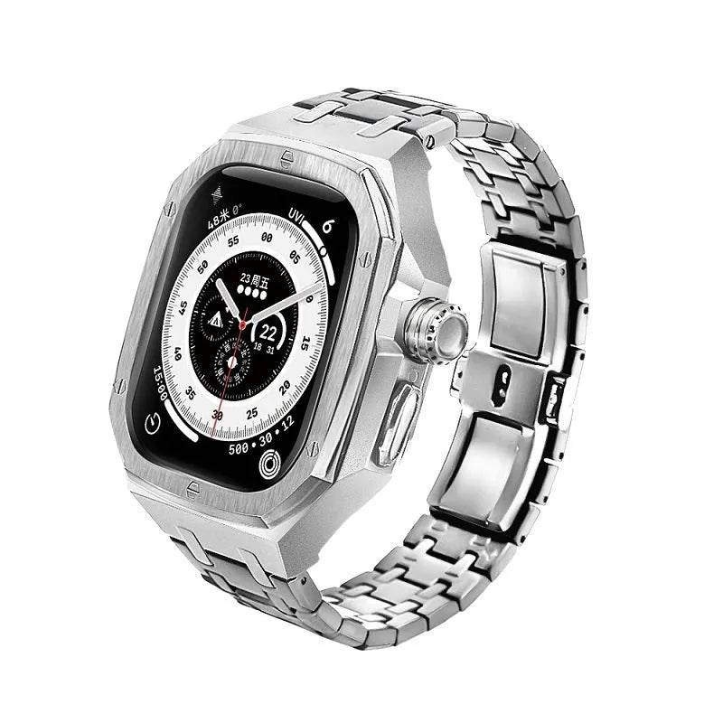 Integrated High-grade Metal Modified Watch Strap Case Stainless Steel Protective Case Cover Men's Business - EX-STOCK Canada