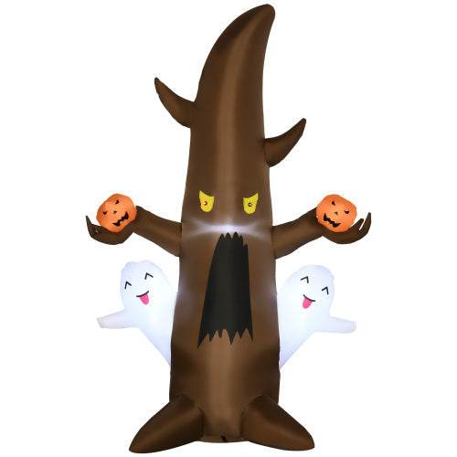 5 Halloween Inflatables Outdoor Decorations Ghost Tree With Pumpkins, Blow-Up LED Yard Decor Indoor Outdoor For Garden, Lawn, Party, Holiday - EX-STOCK Canada