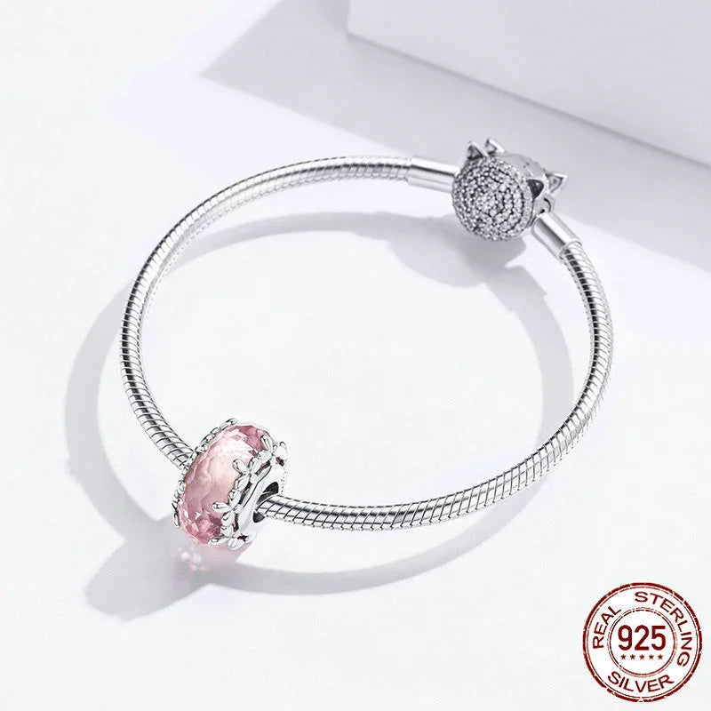 DIY Sterling Silver Beads S925 Cut Surface Glass Bead EX-STOCK Canada