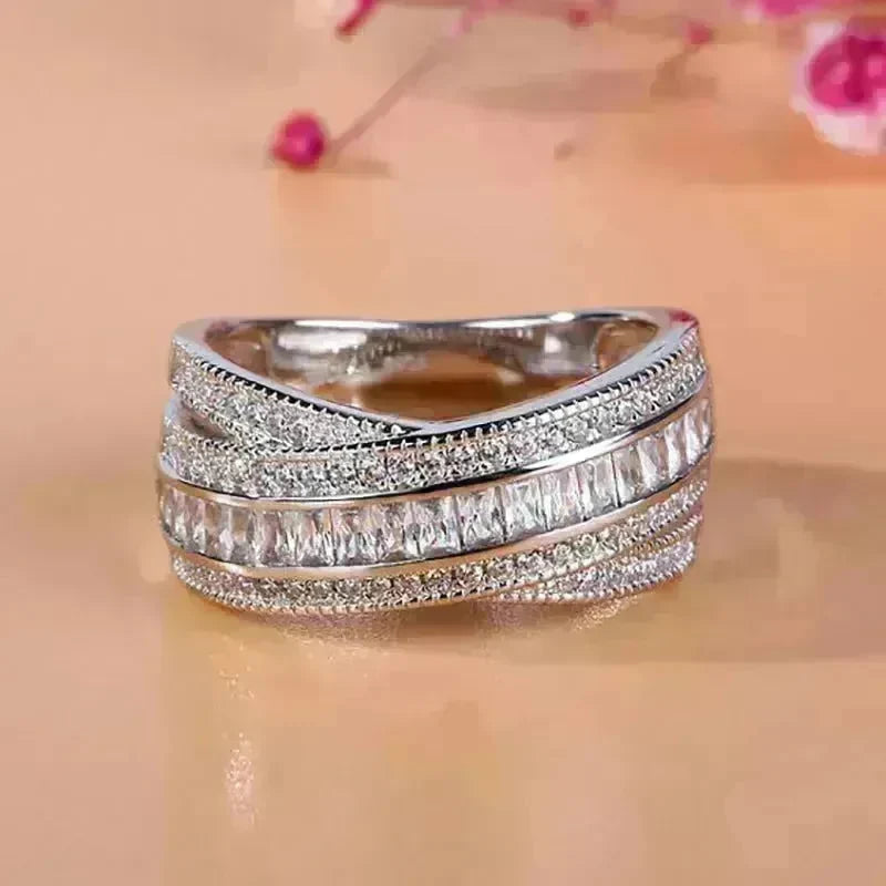 Fashion Temperament copper micro-set ladies ring - EX-STOCK CANADA