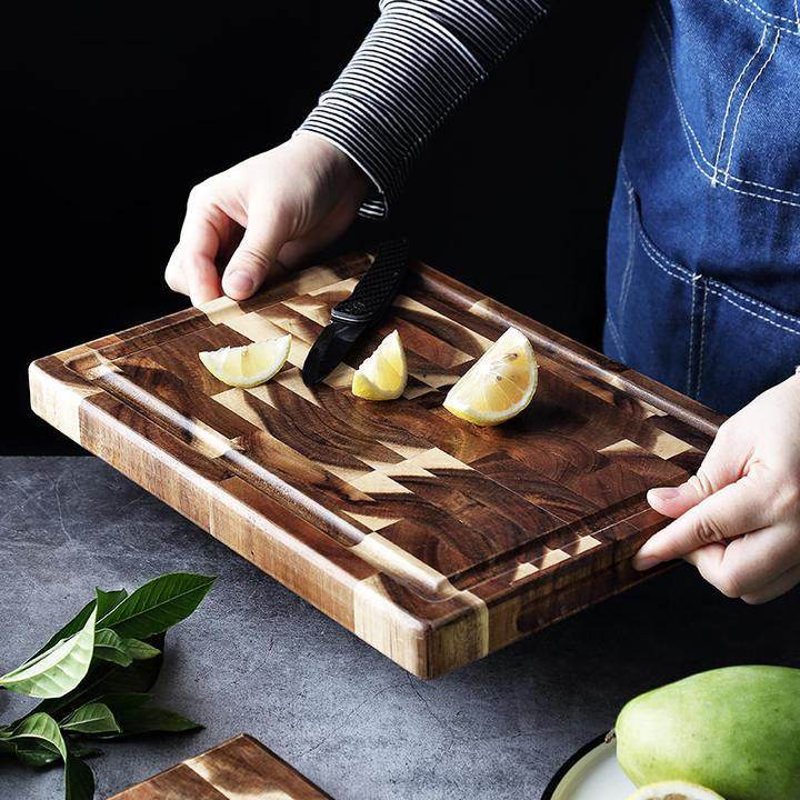 Luxury chopping board Kitchen Household Parquet Solid Wood Cutting Board - EX-STOCK Canada