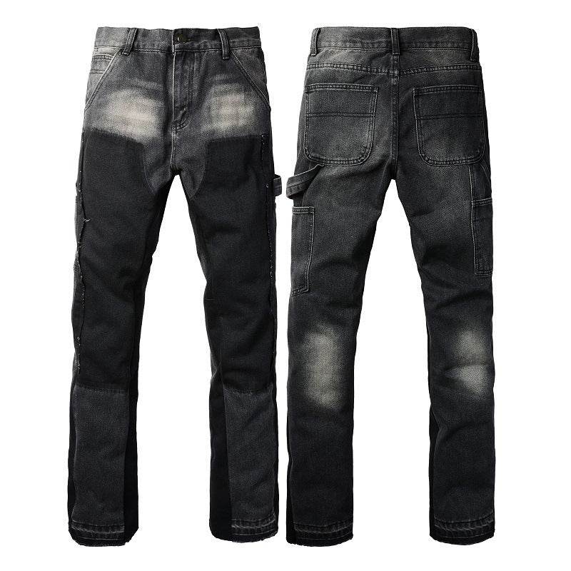 Denim Non-elastic Slim Fit Bootcut Trousers Men Jeans - EX-STOCK Canada