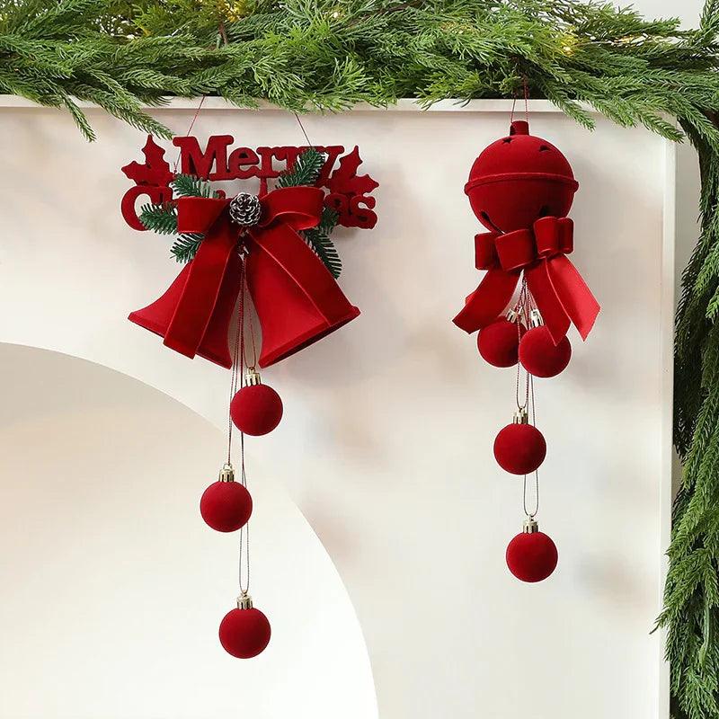 Décorations suspendues pour sapin de Noël dans des vitrines exquises, ornements, décoration d'ambiance pour fête de festival, accessoires, cloches de NoëlEX-STOCK Canada