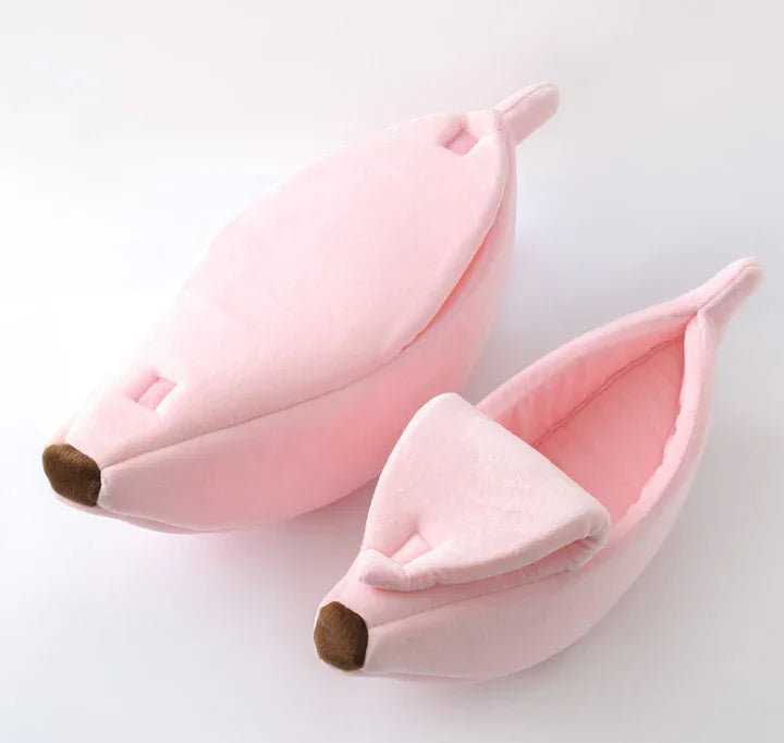 Pet House Dog Bed Banana Shape Dog House Cute Pet Kennel Nest Warm Dog Sofas Sleeping Bed EX-STOCK Canada