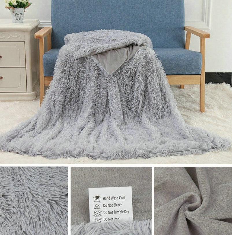 Plush Blanket Double-layer Blanket Multifunctional EX-STOCK Canada