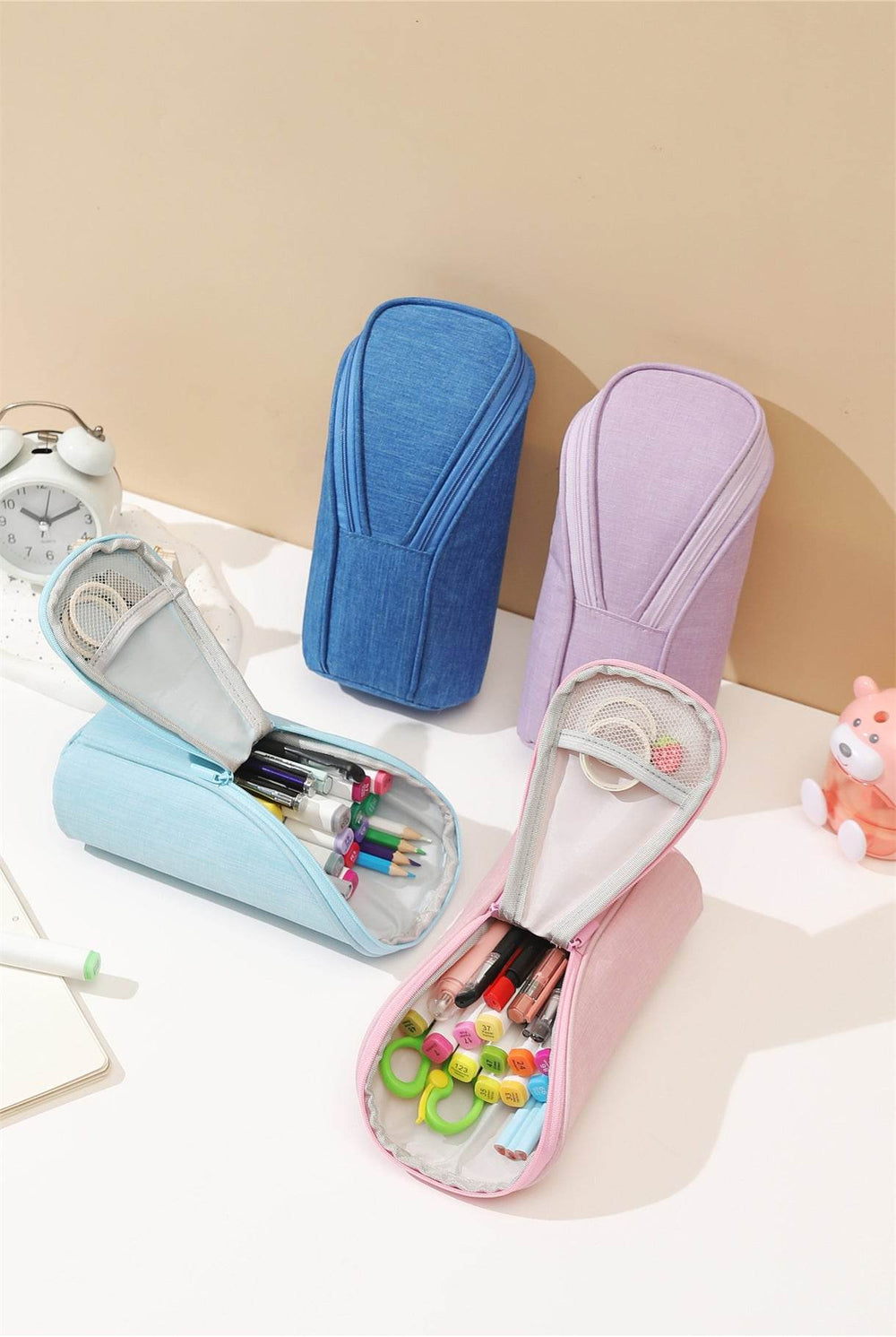 School Stationery Case Organizer Bag Pen Cute Pencil Pouch - EX-STOCK Canada