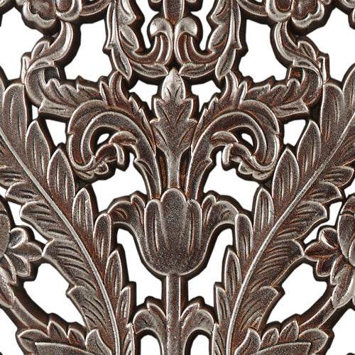 Distressed Carved Wood 2-piece Wall Decor Set - EX-STOCK Canada