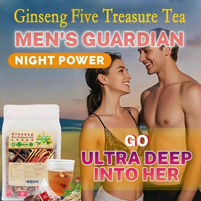 8.81 Oz Five Treasures Ginseng Tea - 250g, 50 Pieces, 5g - EX-STOCK Canada
