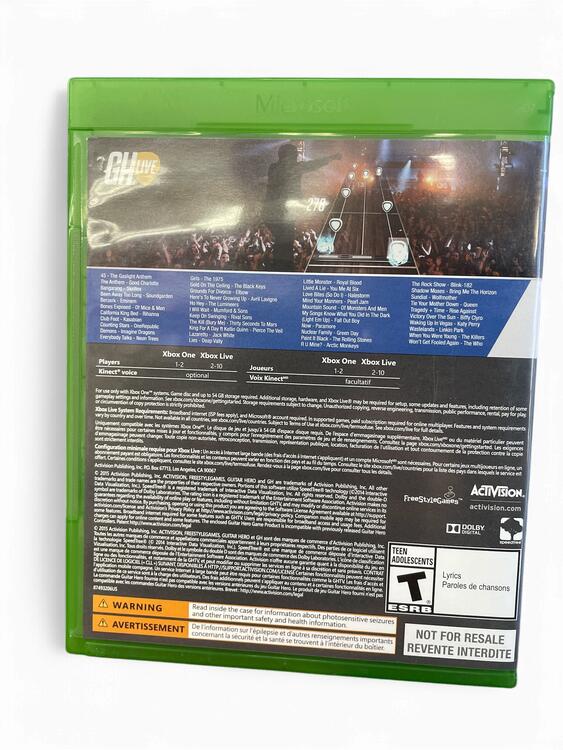 Bundle Xbox One Guitar Hero Live Édition Standard