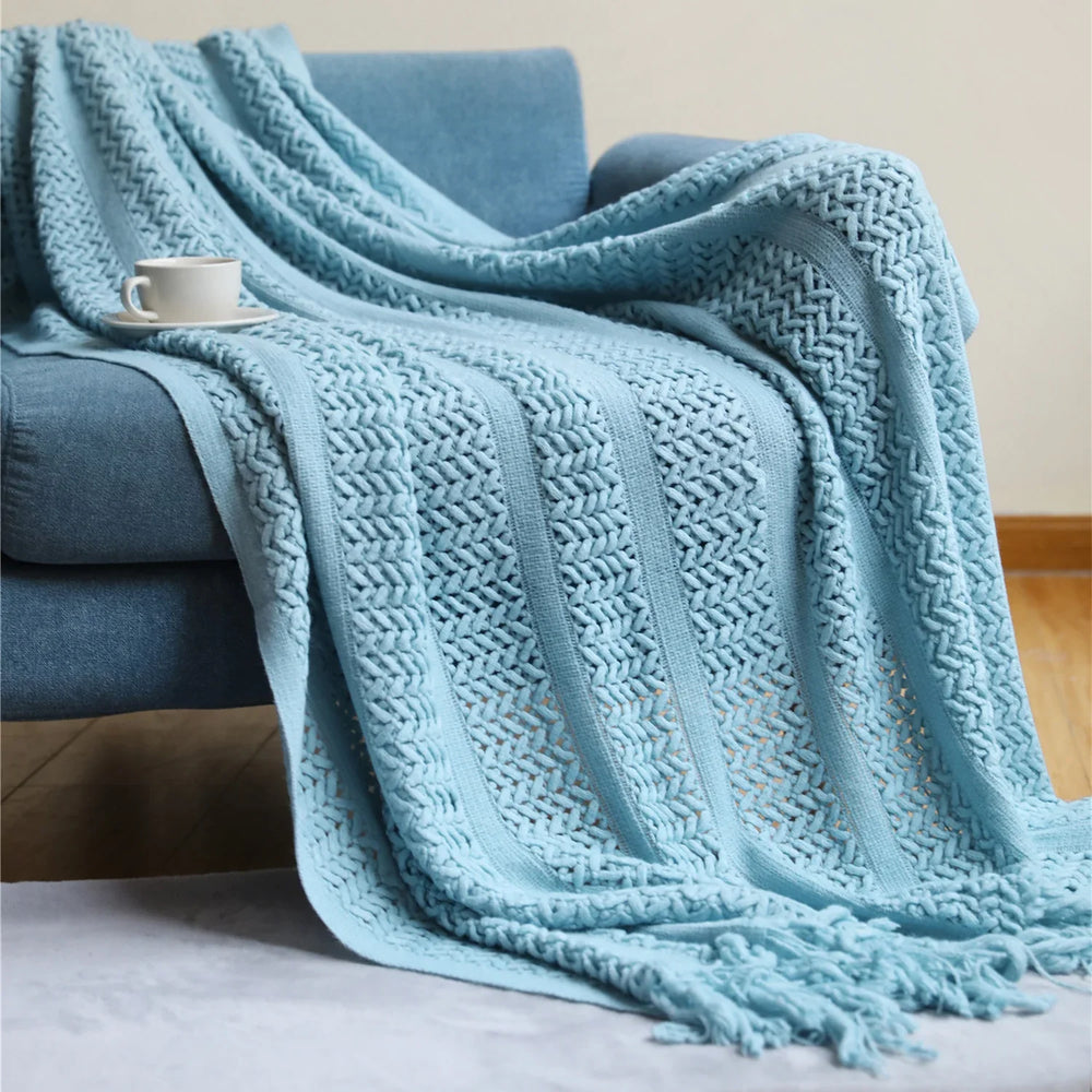 Nordic Sofa Blanket Cover Blanket Knitted Blanket Homestay Hotel Throw Blanket EX-STOCK Canada