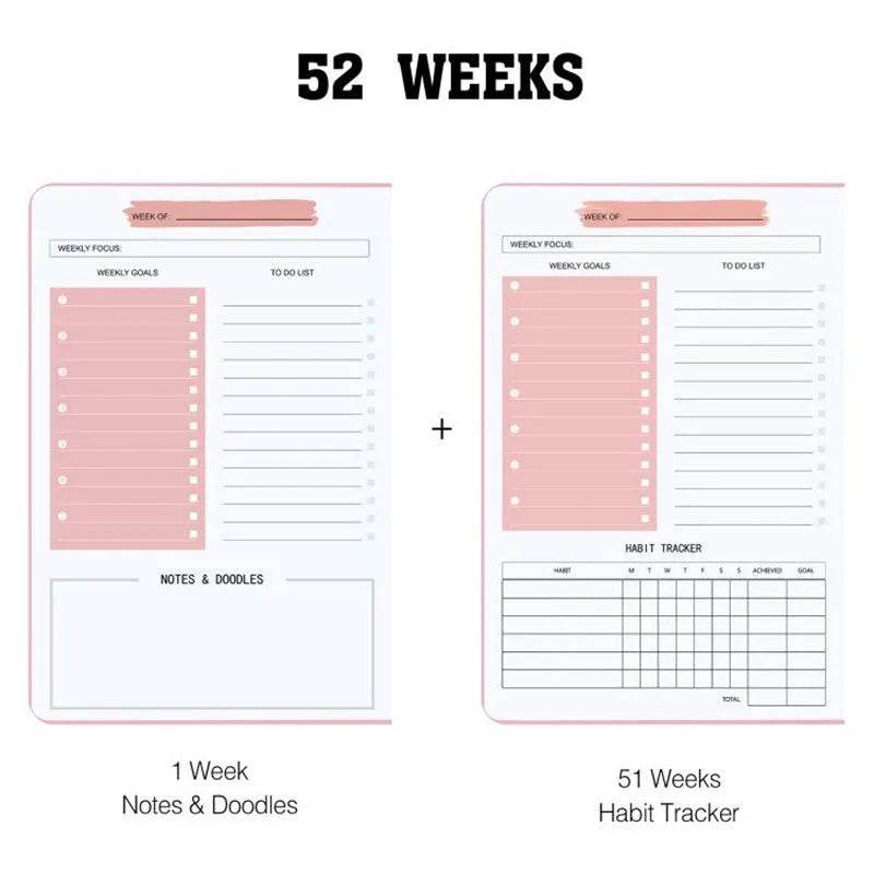 Non Dated Daily Weekly Monthly Planner Agenda Notebook Diary - EX-STOCK Canada