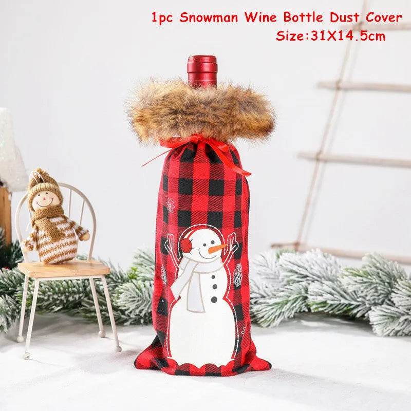 Christmas Decorations Christmas Wine Bottle Socks - EX-STOCK Canada