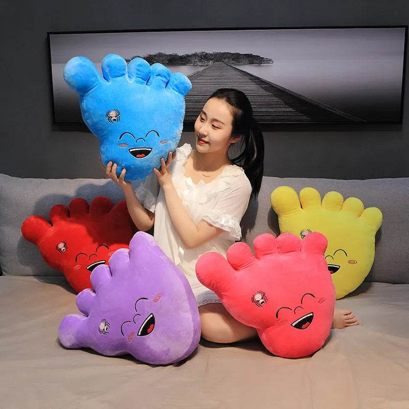 Creative Big Feet Nap Pillow Plush Toys Contented Chang Le - EX-STOCK Canada