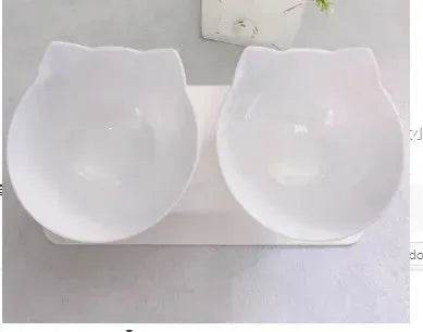 Elevated Double Food Bowl for Pets Cat Dog Food and water Bowl - EX-STOCK Canada