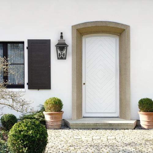 Black Outdoor Wall Light 2 Lights, Large Outdoor Modern Wall Light Fixtures, Industrial Porch Light Wall Mounted With Glass, Waterproof Farmhouse Exterior Light Lighting - EX-STOCK Canada