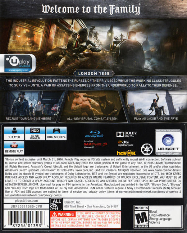 ASSASSIN'S CREED SYNDICATE
