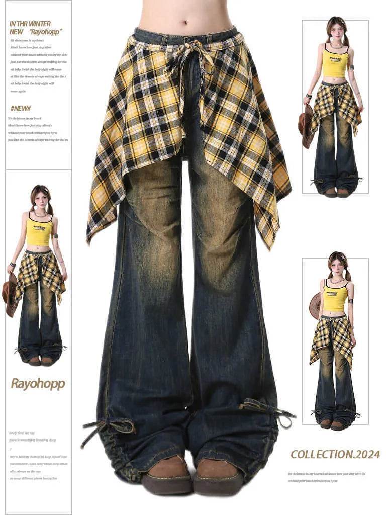 Jeans Women's Skirt Swing Outside Casual Bootcut Pants - EX-STOCK Canada