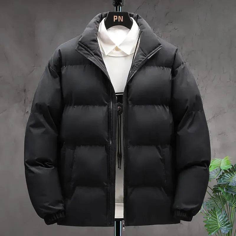 Winter Cotton padded Velvet Thick Stand Collar Rain Puffer Jacket for men - EX-STOCK Canada