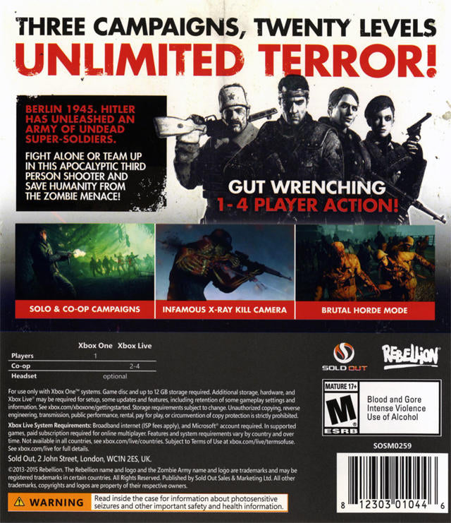 ZOMBIE ARMY TRILOGIE (gebraucht)