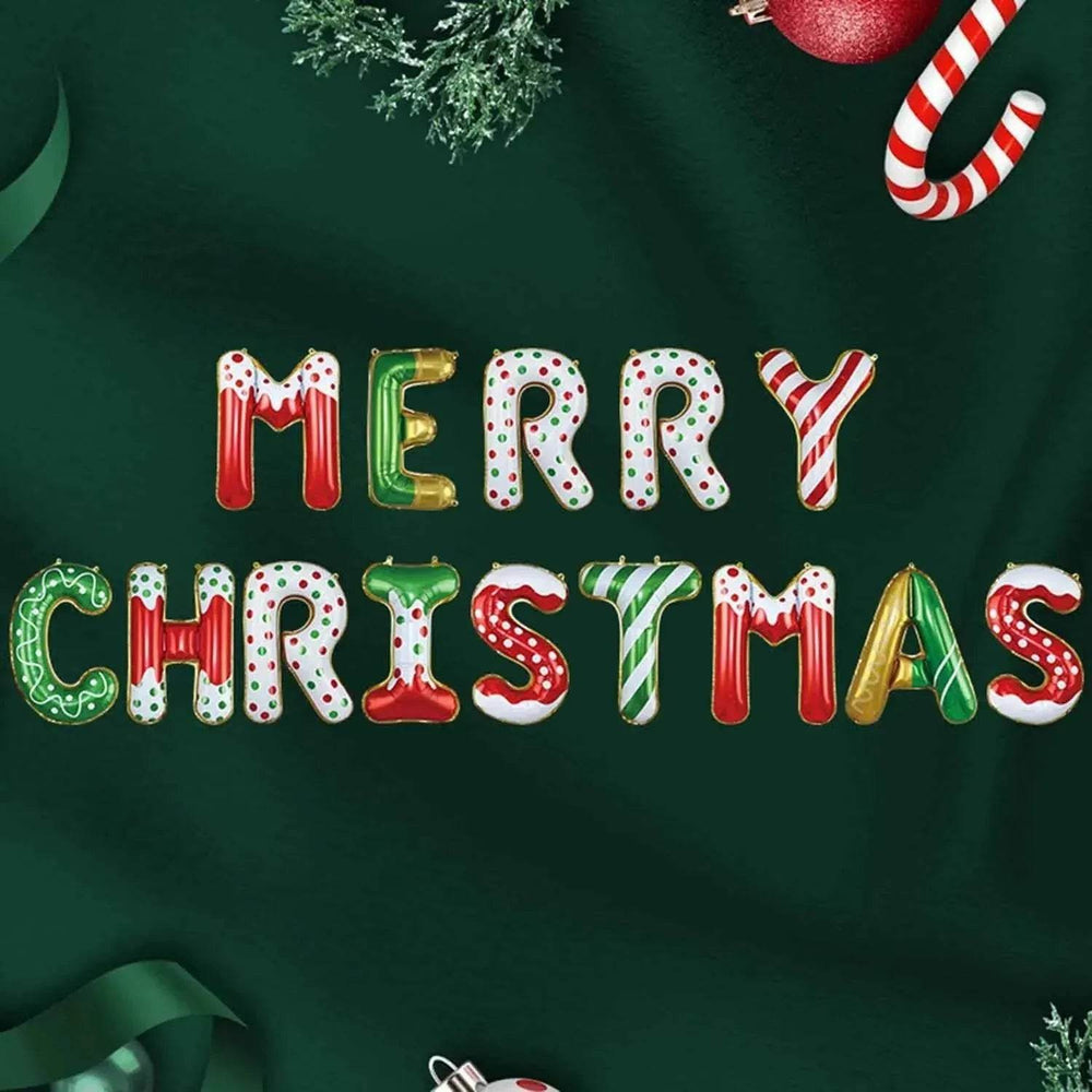 14 Pieces Of 16 Inch Candy Colored Christmas Banner Christma - EX-STOCK Canada