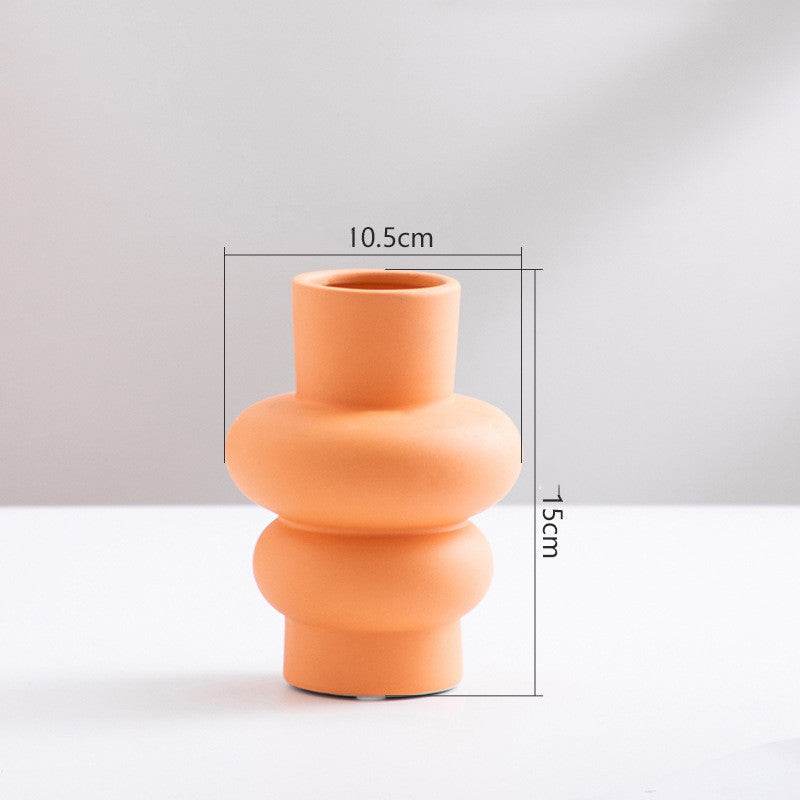 Ceramic Vase Flower Nordic Minimalist Living Room Decoration - EX-STOCK Canada