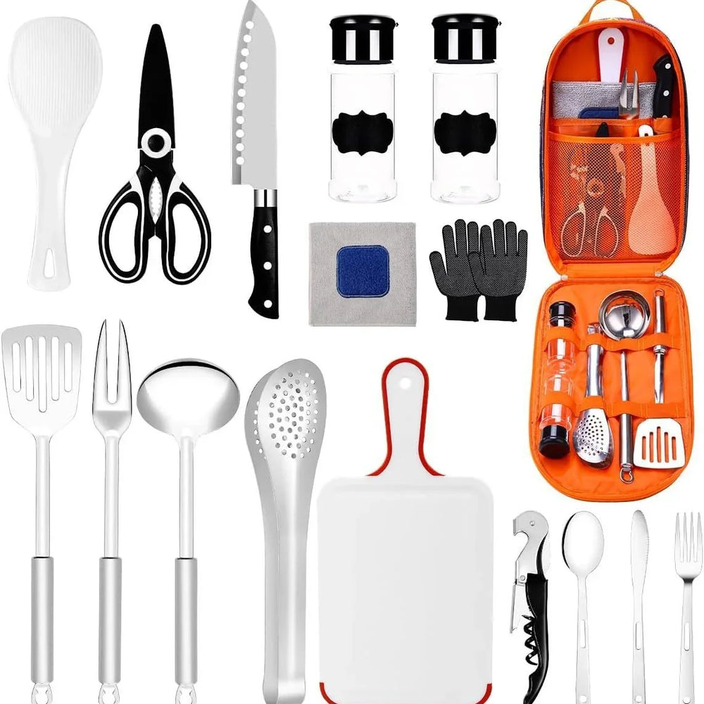 Tent Camping Kitchen RV Cooking Set Utensils Dining Fork Spoon Set EX-STOCK Canada
