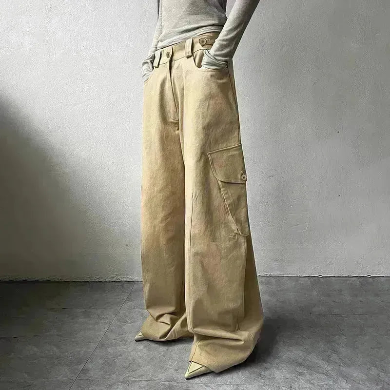 Casual Straight-leg Baggy Jeans Pant For Women