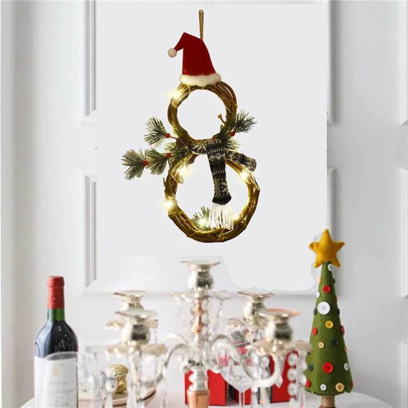 Christmas Decorations Christmas Lights Decoration Vine Circle - EX-STOCK Canada