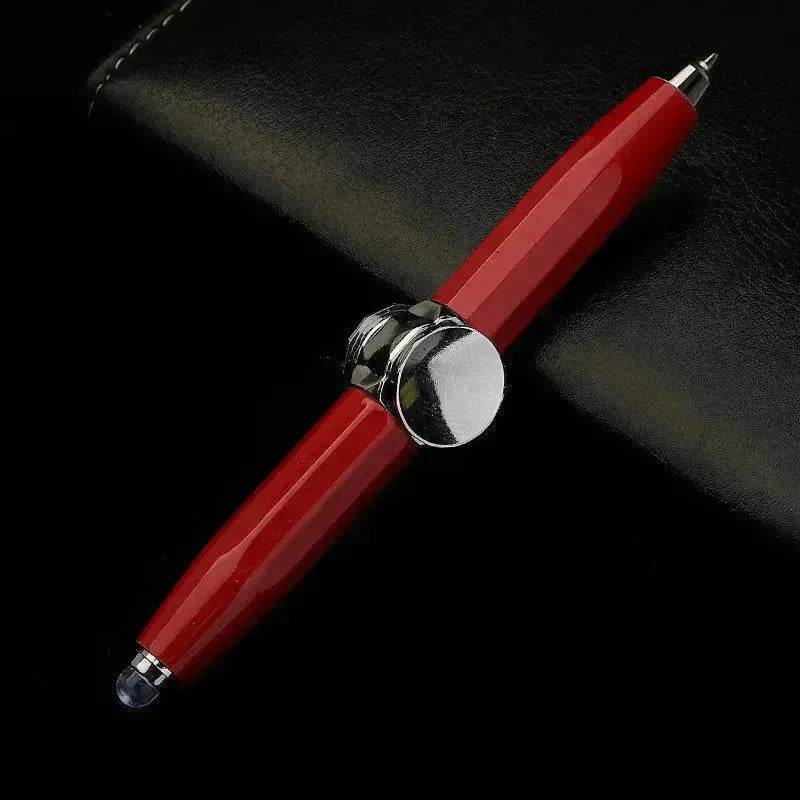 Creative Multi-Function LED Pen Spinning Decompression Gyro Metal Ballpoint Pen Fashion Office School Supplies Writing Pens - EX-STOCK Canada
